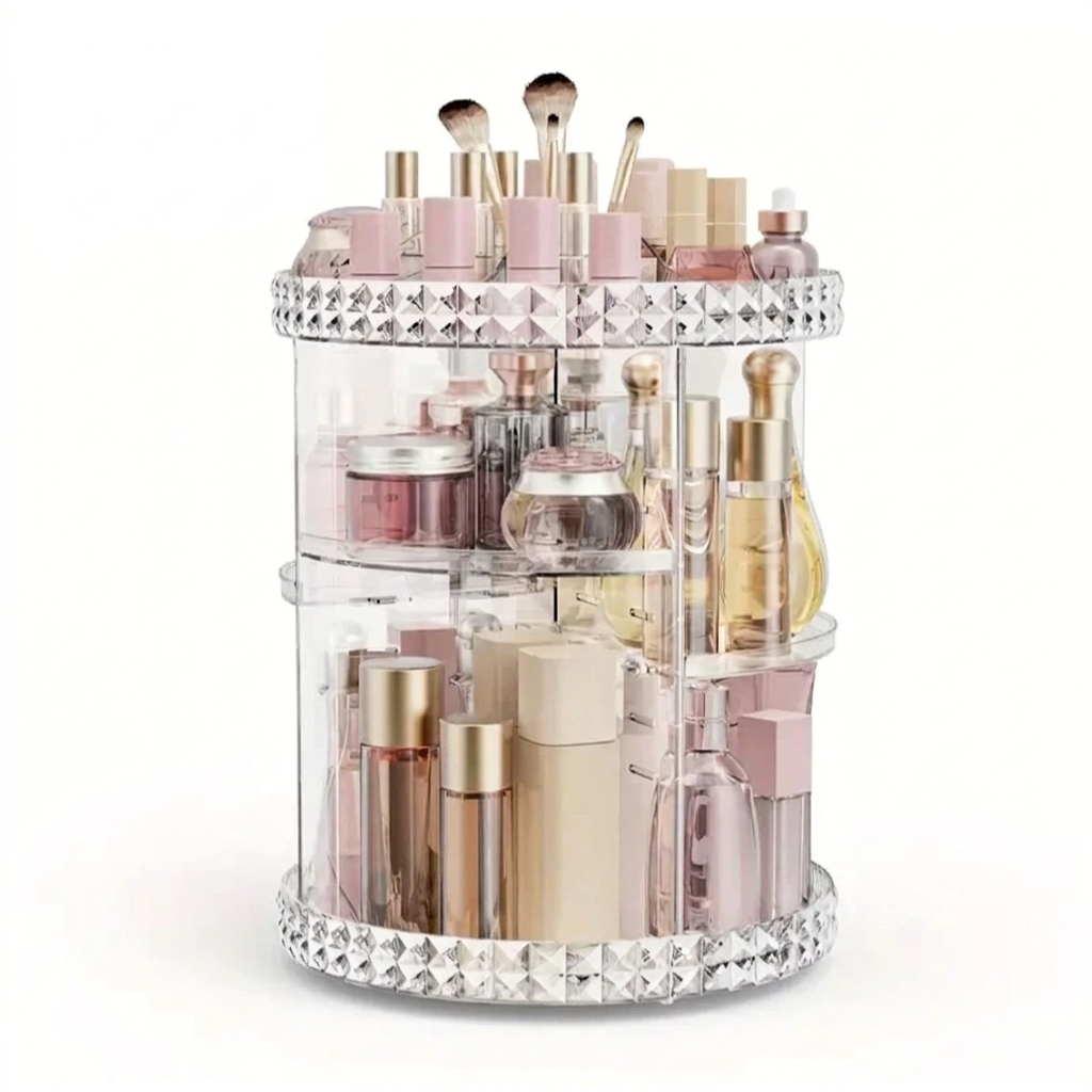 💎Organizador de Maquillaje Acrílico | Beauty Tower 360™💎