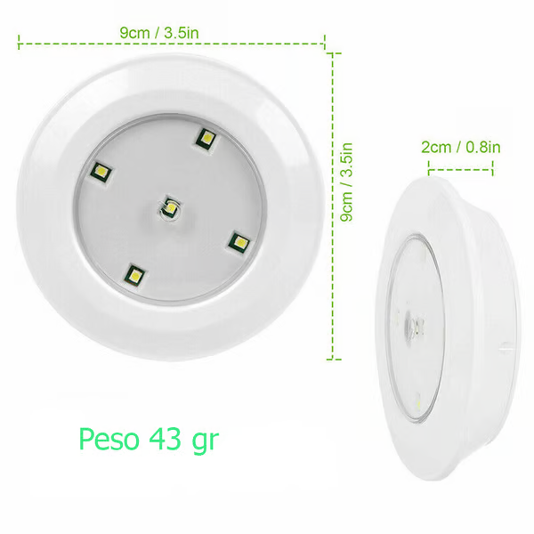[COMPRA 1, LLEVA 3] Luminárias de Led Inteligentes com Controle Remoto